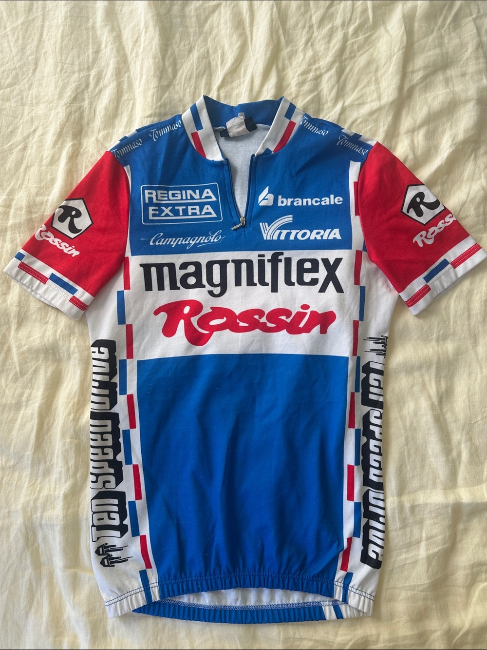 Vintage Magniflex Rossin Campagnolo Pro Team Cycling Bike Jersey 3 Small